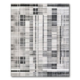 Grey Geometric Modern Geometric Grey Abstract Area Rug