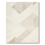 Beige Geometric Abstract Geometric Modern Area Rug
