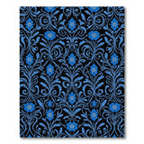 Blue and Teal Elegant Blue Floral Damask Area Rug