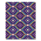 Geometric Modern Neon Starburst Geometric Area Rug