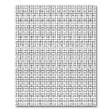 Intricate Black White Geometric Grid Area Rug