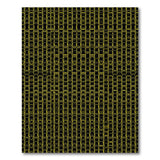 Modern Yellow Honeycomb Grid Area Rug