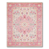 Multi-color and Patterns Blush Pink Persian Floral Area Rug