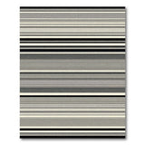 Geometric Modern Striped Bold Black White Striped Geometric Area Rug
