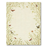 Vintage Butterfly Blossom Border Rug