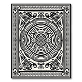 Black and White Traditional Persian Ornate Black White Mandala Persian Rug