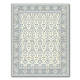 Ornate Grey Floral Persian Area Rug
