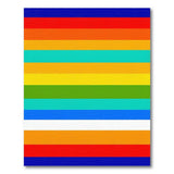 Multi-color and Patterns Geometric Modern Vibrant Multi-Color Horizontal Stripe Area Rug