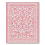 Soft Pink Persian Area Rug with Abstract Florals