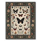 Butterfly Floral Meadow Area Rug