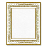 Gold Ornate Persian Border Area Rug