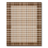 Rustic Farmhouse Rustic Brown Plaid Area Rug