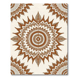 Intricate Terracotta Mandala Area Rug
