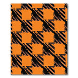 Geometric Modern Bold Orange Black Geometric Area Rug