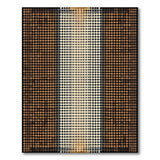 Brown Tan Geometric Dot Stripe Area Rug