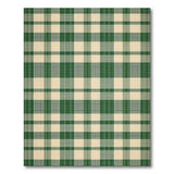Rustic Farmhouse Green White Checkered Farmhouse Area Rug