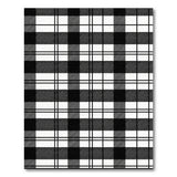 Geometric Modern Black White Buffalo Plaid Area Rug