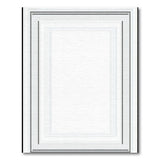 Modern Concentric Grey Frame Area Rug