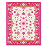 Floral Pink Floral Persian Area Rug