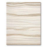 Modern Wavy Beige Neutral Stripe Area Rug