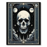 Gothic Skull Moon Night Area Rug