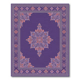 Purple Traditional Persian Purple Traditional Persian Floral Area Rug