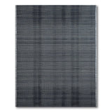 Black White Grid Geometric Modern Area Rug