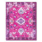 Pink Distressed Persian Area Rug