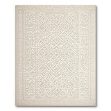 Ivory Geometric Lattice Area Rug