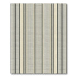 Beige Black Striped Geometric Area Rug
