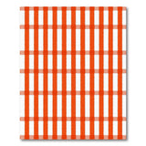 Vibrant Orange Checkered Gingham Area Rug
