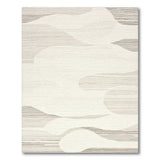 Beige Abstract Wave Neutral Area Rug