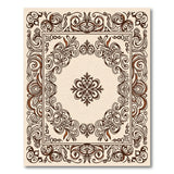 Ornate Beige Persian Area Rug