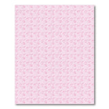 Playful Pink Vespa Scooter Pattern Area Rug