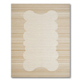Beige Abstract Cloud Striped Area Rug