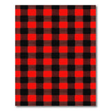 Red Bold Red Black Buffalo Plaid Area Rug