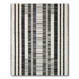 Bold Black White Vertical Stripe No. 13 Area Rug