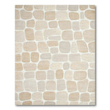 Neutral Pebble Mosaic Area Rug
