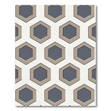 ODIKA Modern Geometric Hexagon Washable Area Rug - Low Pile & Non-Slip