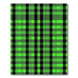 Bold Green Black Checkered Area Rug