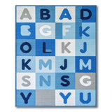 Blue Alphabet Kids Learning Rug