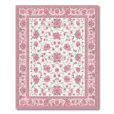 Peony Blush Pink Peony Floral Area Rug