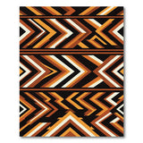 Bold Orange Arrow Geometric Area Rug