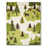 Whimsical Woodland Animals Kids Area Rug