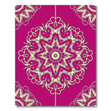 Purple Traditional Persian Purple Mandala Persian Area Rug