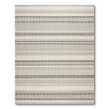 Grey Striped Woven Grey Area Rug