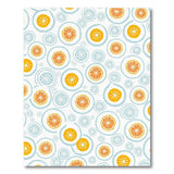 Zesty Orange Slice Fruit Pattern Area Rug