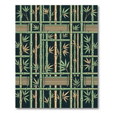 Emerald Bamboo Lattice Area Rug