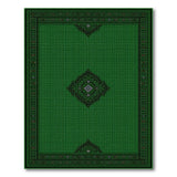 Emerald Green Persian Medallion Area Rug