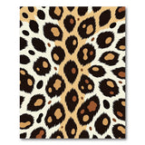 Multi-color and Patterns Leopard Print Area Rug in Tan Black